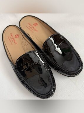 MARC JOSEPH NEW YORK
6.5 Union Mule Shoes Black Patent Leather Brazil Slip-on